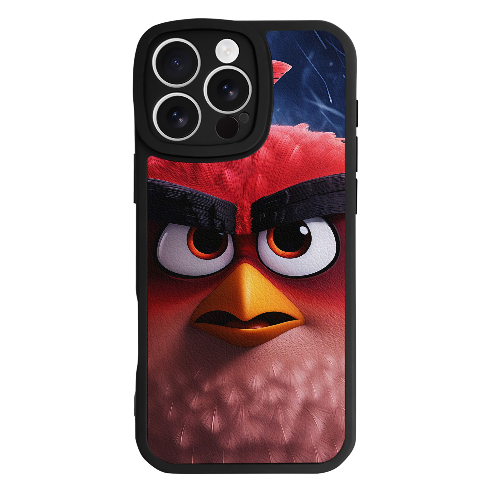 （画像用） Angry Birds アングリーバード 【iPhone 16シリーズ対応】シリコンスマホケース（レザー調） 材質：シリコン